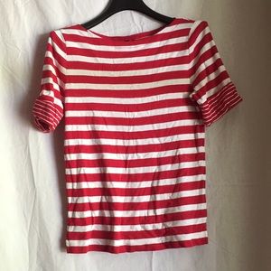 Ralph Lauren Red and White Striped Shirt